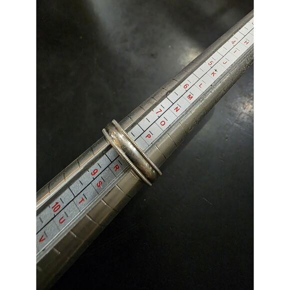 Plain Sterling Silver Ring Band Size 8 - Picture 2 of 3